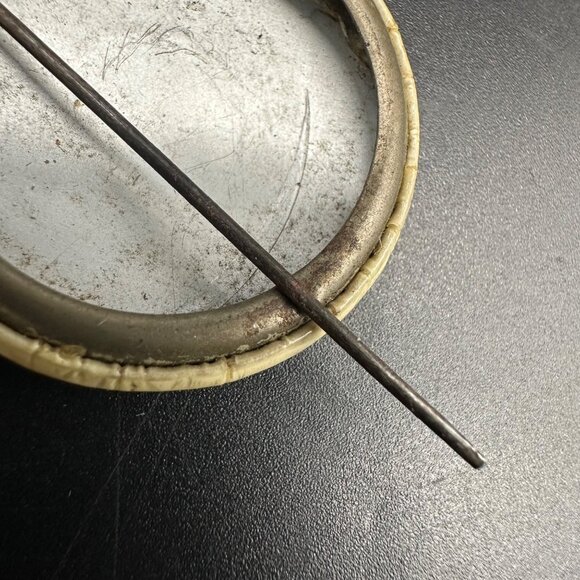 Vintage WW2 Patriotic Stars Stripes Forever Pin Back Button Red White Blue - Picture 4 of 6